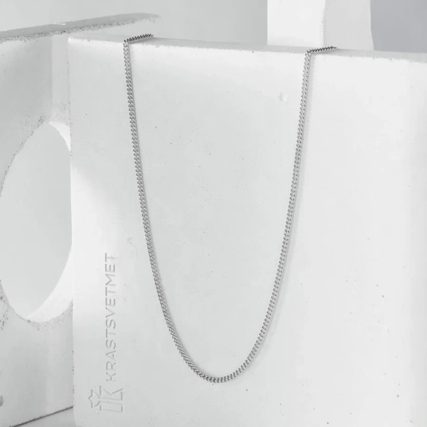 Цепь из серебра 925, плетение «Панцирь»